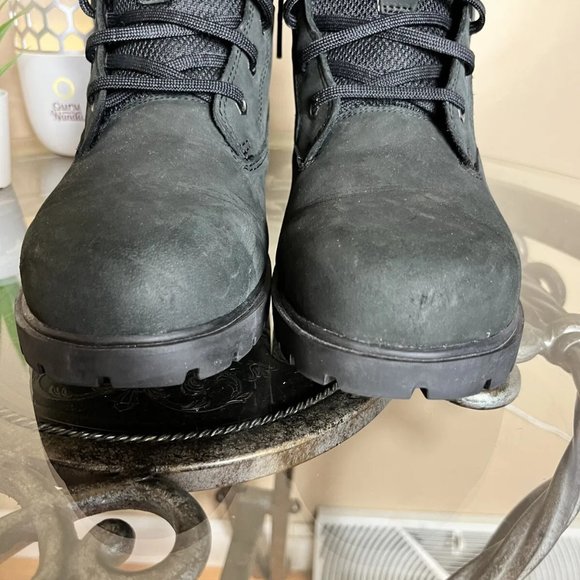 Timberland Womens Boots‎ Waterproof Size 9.5 M Black Nubuck Linden Woods 6” - Picture 4 of 10